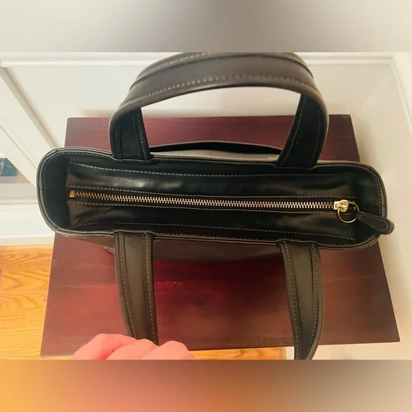 Pristine VTG Coach Bleecker Black Satchel Medium Bag Tote Purse Leather 9303 USA - Picture 13 of 13